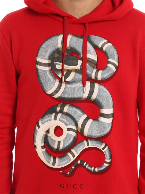 gucci snake sweater red|Gucci snake sweater hoodie.